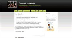 Desktop Screenshot of editionschorales.com