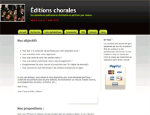 Tablet Screenshot of editionschorales.com